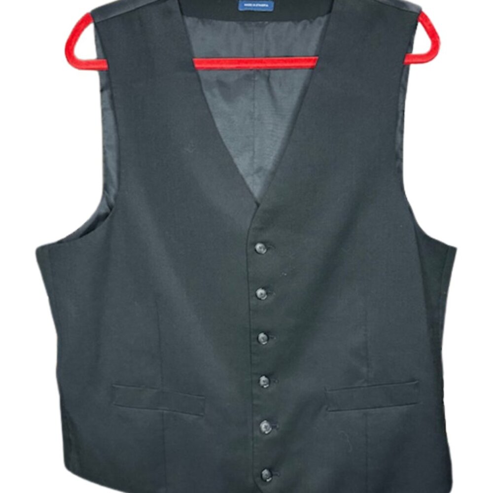 Stafford Black Suit Vest